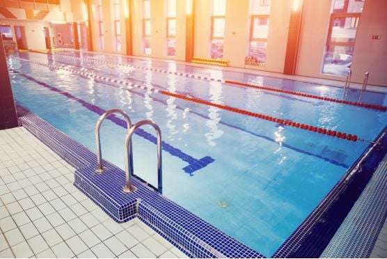 Swimming pool in a hospitality or leisure setting