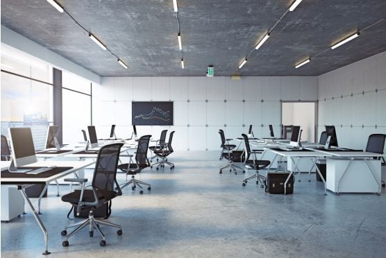 Business office LED lighting