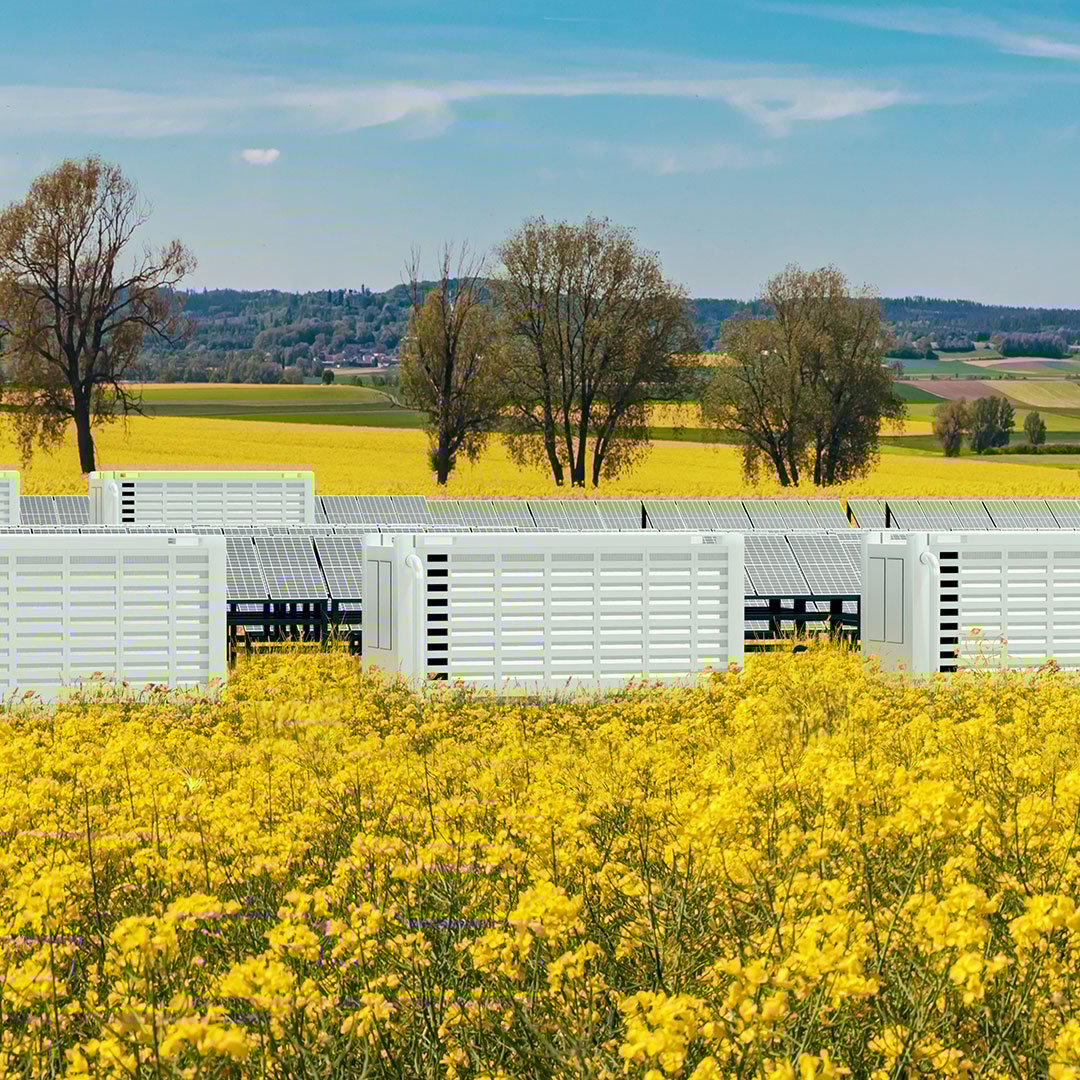 Battery storage in the British countryside