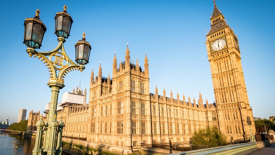 General view of the Houses of Parliament and Big Ben.