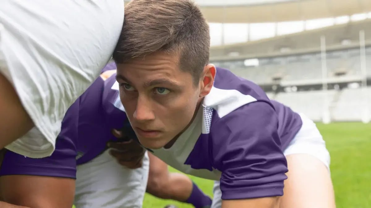 Rugby club player
