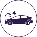 Electric car icon