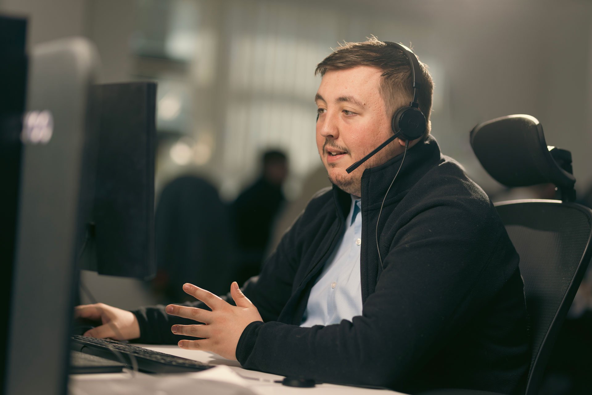 Man on a call