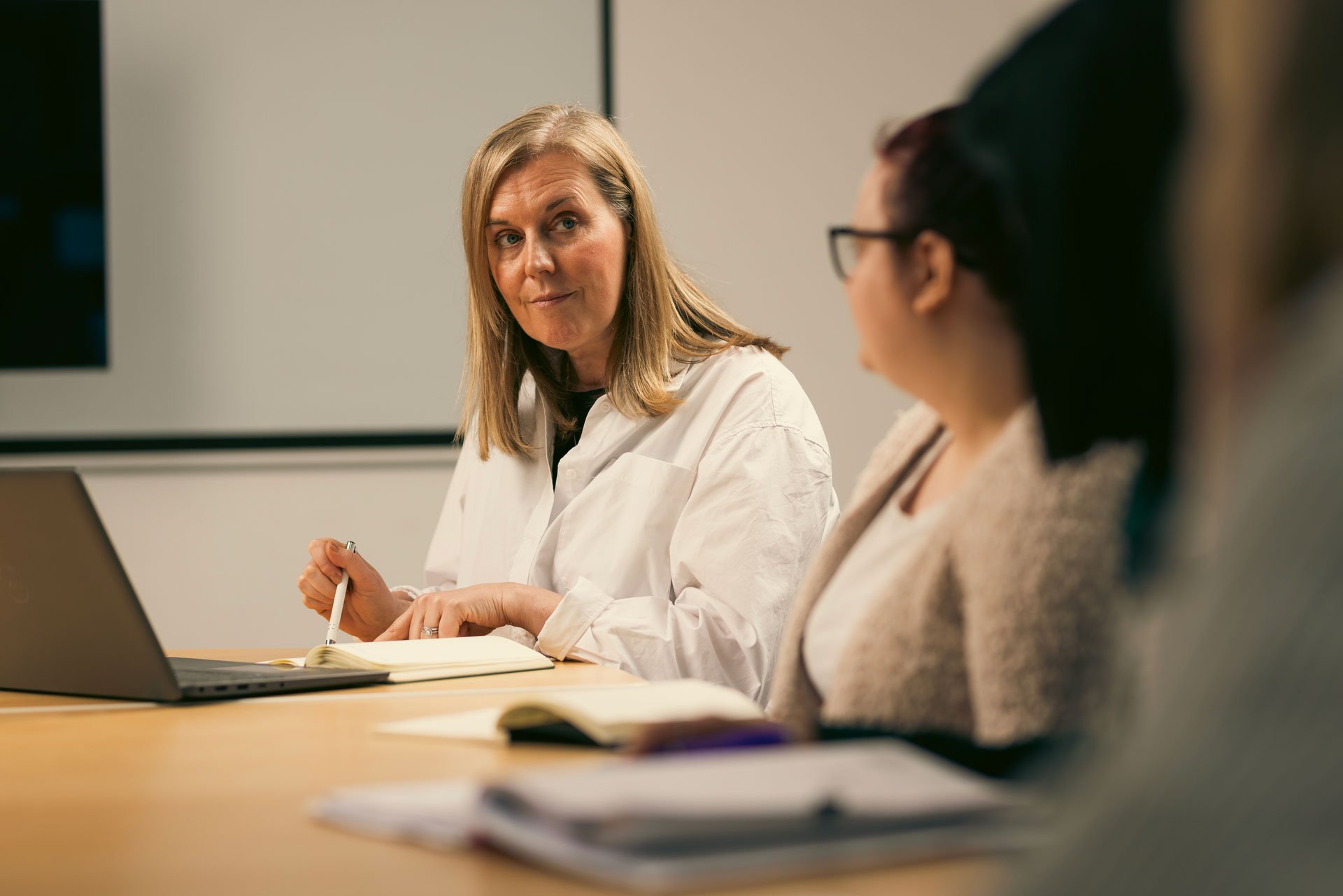 Woman leading a meeting