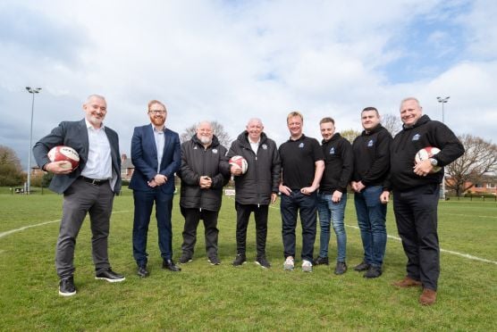 Solar for Sport team on football pitch