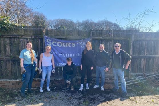 Troo team members at Herrington Scout